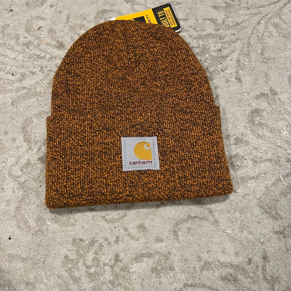 Carhartt Heathered Brown Knit Beanie